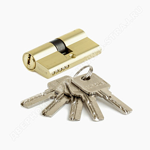 Цилиндр алюмин А60РВ (ключ/ключ, золото) TURDUS #235606